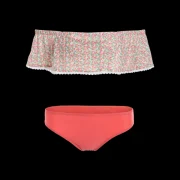 Off The Shoulder Flounce Tiny Floral Bikini - Jacinth Fansmadedirect