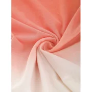 Ombre Short Sleeve Casual T Shirt - Orange Fansmadedirect