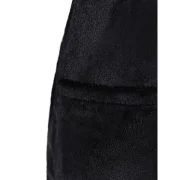 Open Front Fluffy Coat - Black Fansmadedirect