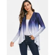 Open Front Ombre Color Cardigan - ulti-a Fansmadedirect