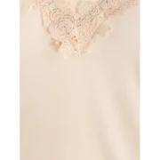 Open houlder Full leeve Fitted T-shirt - Blanched Almond Fansmadedirect