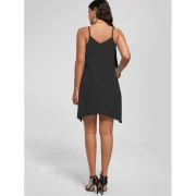 Overlay Flowy Mini Slip Dress - Black Fansmadedirect