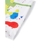 Painting Print hort leeves hirt - White Fansmadedirect