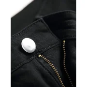 Painting Stripes Print Denim Pants - Macaw Blue Green Fansmadedirect