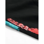 Painting Stripes Print Denim Pants - Macaw Blue Green Fansmadedirect