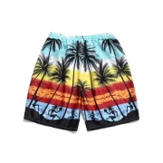 Palm Tree Drawstring Board Shorts - Fansmadedirect