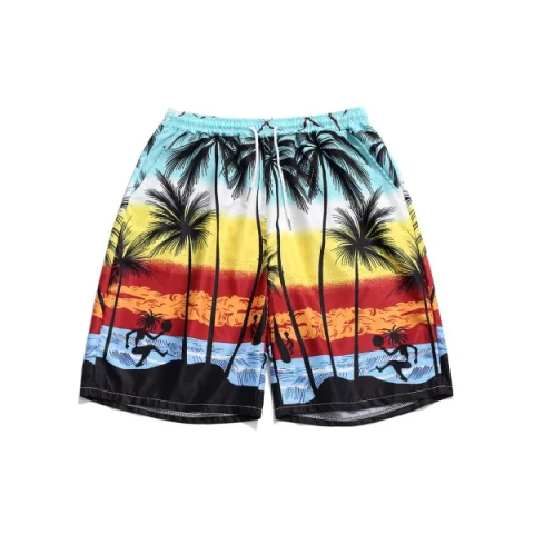 Palm Tree Drawstring Board Shorts - Fansmadedirect