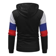 Panel Kangaroo Pocket Hoodie - Black Fansmadedirect
