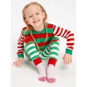 Patched Striped Family Christmas Pajama Set - Red Dad Fansmadedirect