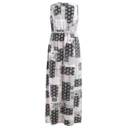 Patchwork Print Bohemian Maxi Dress - Fansmadedirect