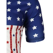 Patriotic Print Short Sleeves T-shirt - White Fansmadedirect