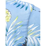 Pineapple Printed Leisure Short Sleeves Shirt - Day Sky Blue Fansmadedirect