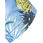 Pineapple Printed Leisure Short Sleeves Shirt - Day Sky Blue Fansmadedirect