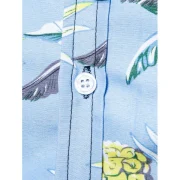 Pineapple Printed Leisure Short Sleeves Shirt - Day Sky Blue Fansmadedirect