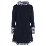 Pinstriped Patchwork Pockets Design Tee - Black Fansmadedirect