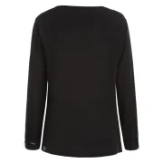 Plain Long leeve hirt with Buttons - Black Fansmadedirect