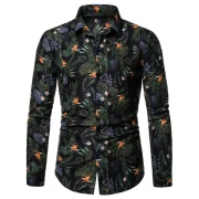 Plant Pattern Full Sleeves Shirt - Fansmadedirect