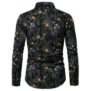 Plant Pattern Full Sleeves Shirt - Fansmadedirect