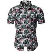 Plant Printed Short Sleeves Shirt - Fansmadedirect