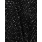 Plunge Neck Long leeve parkly Bodysuit - Black Fansmadedirect