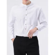Pocket Design Button Up Shirt - White Fansmadedirect