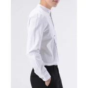 Pocket Design Button Up Shirt - White Fansmadedirect