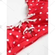 Polka Dot calloped Bikini - Red Fansmadedirect