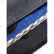 Polka Dot Wool kirted Maxi Coat - Black Fansmadedirect