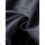 Polka Dot Wool kirted Maxi Coat - Black Fansmadedirect