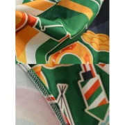 Printed esh Panel Flare Dress - Fansmadedirect