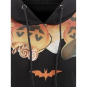 Pumpkin Lantern Halloween Hoodie - Black Fansmadedirect