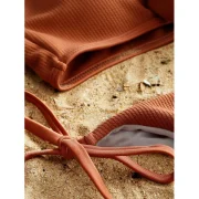 Ribbed Knot Bikini Set - Light Coffee Fansmadedirect
