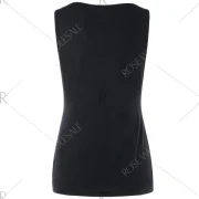 Ripped Tank Top With Tube Top - Black Fansmadedirect