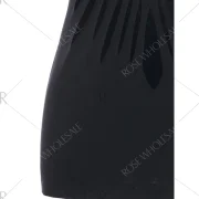 Ripped Tank Top With Tube Top - Black Fansmadedirect