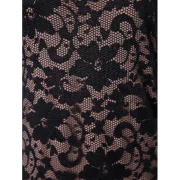 Ruched ide Full leeve Tunic Lace Dress - Black Fansmadedirect