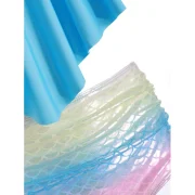 Ruched Rainbow ermaid Tankini Swimsuit - Crystal Blue Fansmadedirect