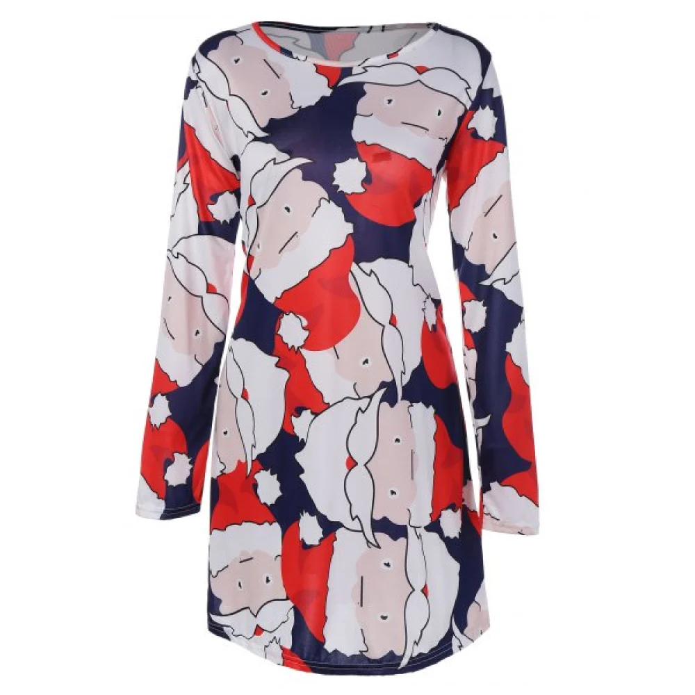 Santa Claus Christmas Dress - Deep Blue Fansmadedirect