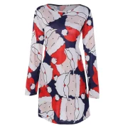 Santa Claus Christmas Dress - Deep Blue Fansmadedirect