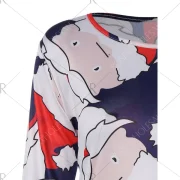 Santa Claus Christmas Dress - Deep Blue Fansmadedirect