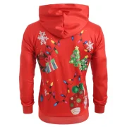 Santa Claus Clothing Print Christmas Hoodie - Red Fansmadedirect