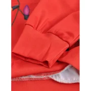 Santa Claus Clothing Print Christmas Hoodie - Red Fansmadedirect