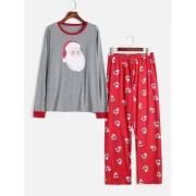 Santa Claus Patterned atching Christmas Family Pajamas - Dad Fansmadedirect