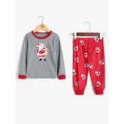 Santa Claus Patterned atching Christmas Family Pajamas - Dad Fansmadedirect