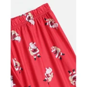 Santa Claus Patterned atching Christmas Family Pajamas - Dad Fansmadedirect
