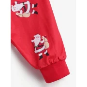 Santa Claus Patterned atching Christmas Family Pajamas - Dad Fansmadedirect