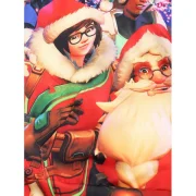 Santa Claus Print Kanga Pocket Hoodie - Fansmadedirect