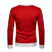 Santa Suit Christmas Pullover Sweater - Lava Red Fansmadedirect