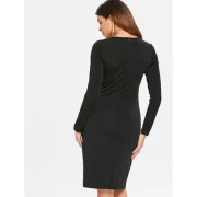 Sequined Sheath Dress - Black Fansmadedirect