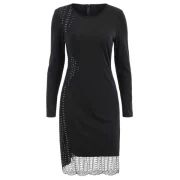 Sequined Sheath Dress - Black Fansmadedirect