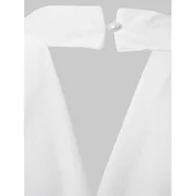 Sexy Bead Embellished Solid Color Party Dress For Women - White One Fansmadedirect